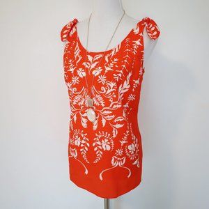 CABI Size Medium Orange Tank Blouse #5255